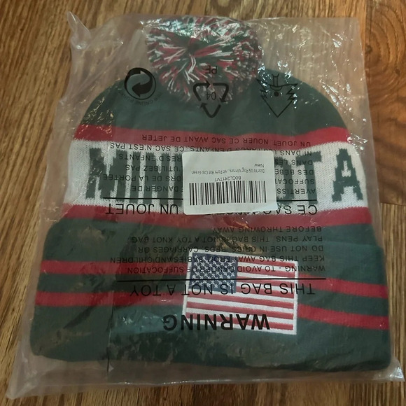 🆕 US Flag City Hockey Embroidery Classic Minnesota Beanie - Picture 3 of 6
